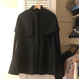 Black H&M wool-blend cape